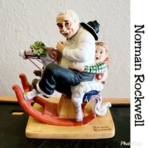 Norman Rockwell "Gramps at the reigns" 1980 Vintage